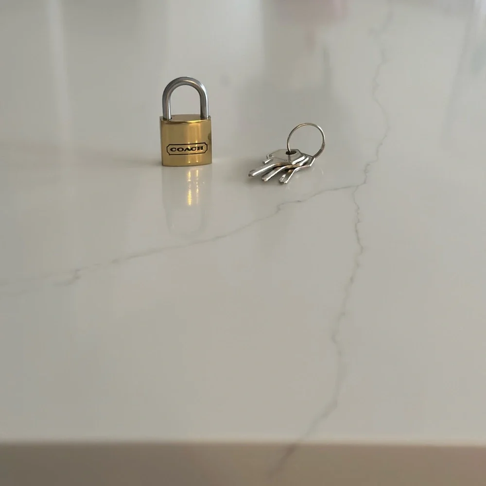 Coach Gold and Silver color Padlock with Keys - Picture 6 of 6